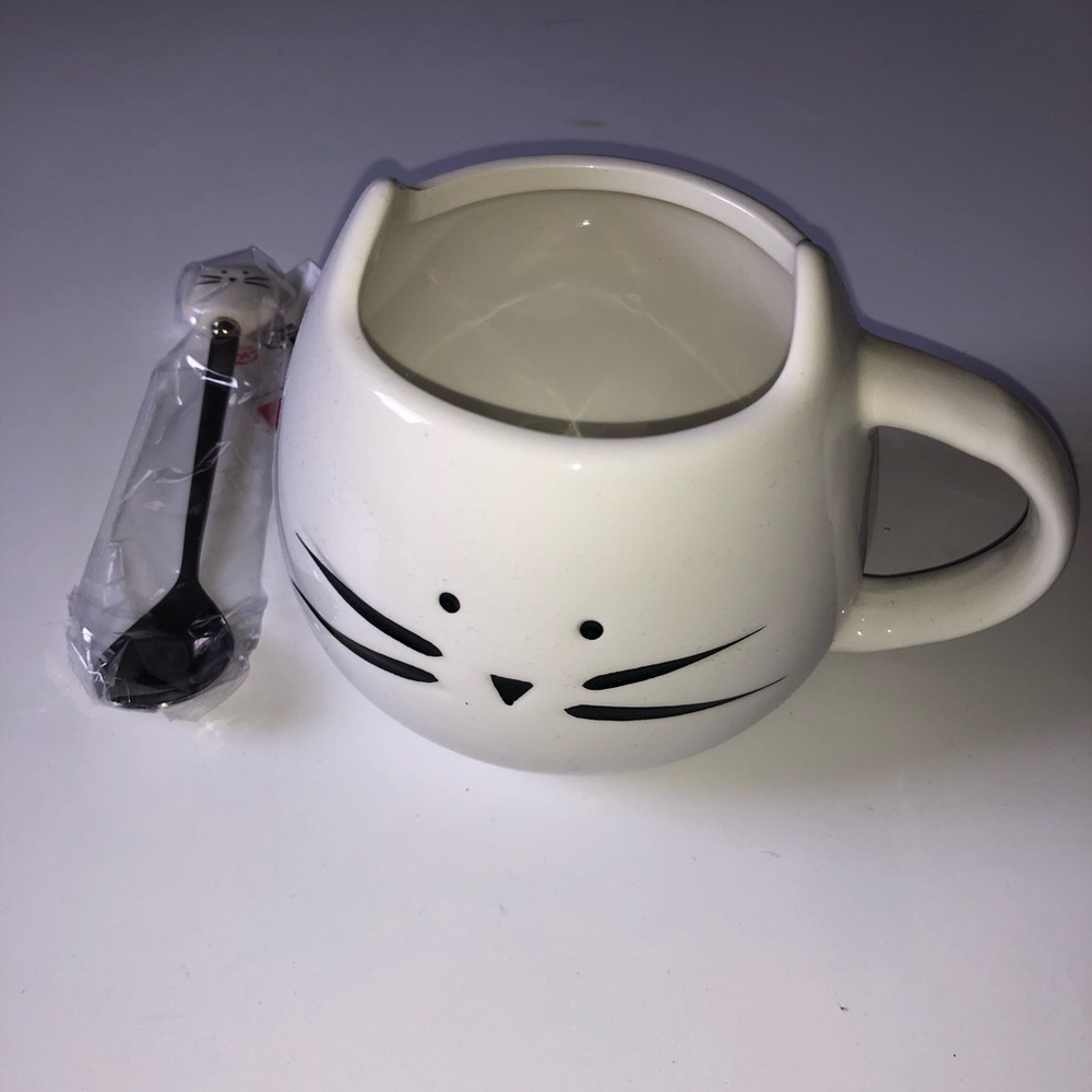 Cat Mug with Spoon - UNUSED
